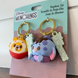 NWT Munchlings 2 Pack Keychain Set Winnie The Pooh